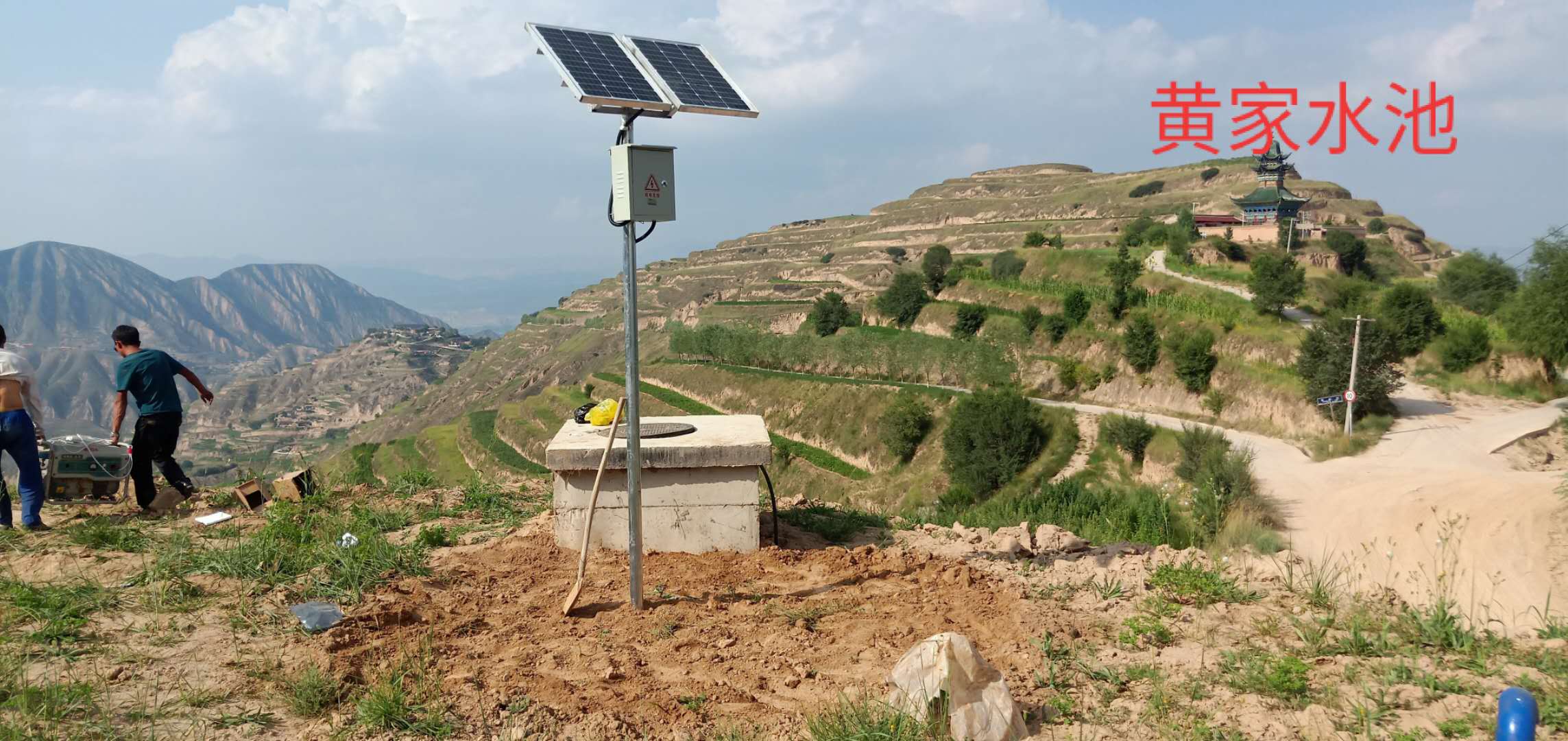 太陽能蓄電池現場安裝施工圖